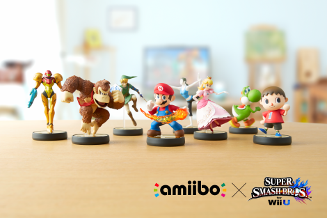 Nintendo's new "amiibo" toys come to life in compatible Wii U games when the toy is placed on the console's game pad. Credit: Nintendo