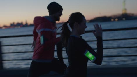 In a new iPhone ad, Apple focuses on wearable technology for the first time. Credit: Apple